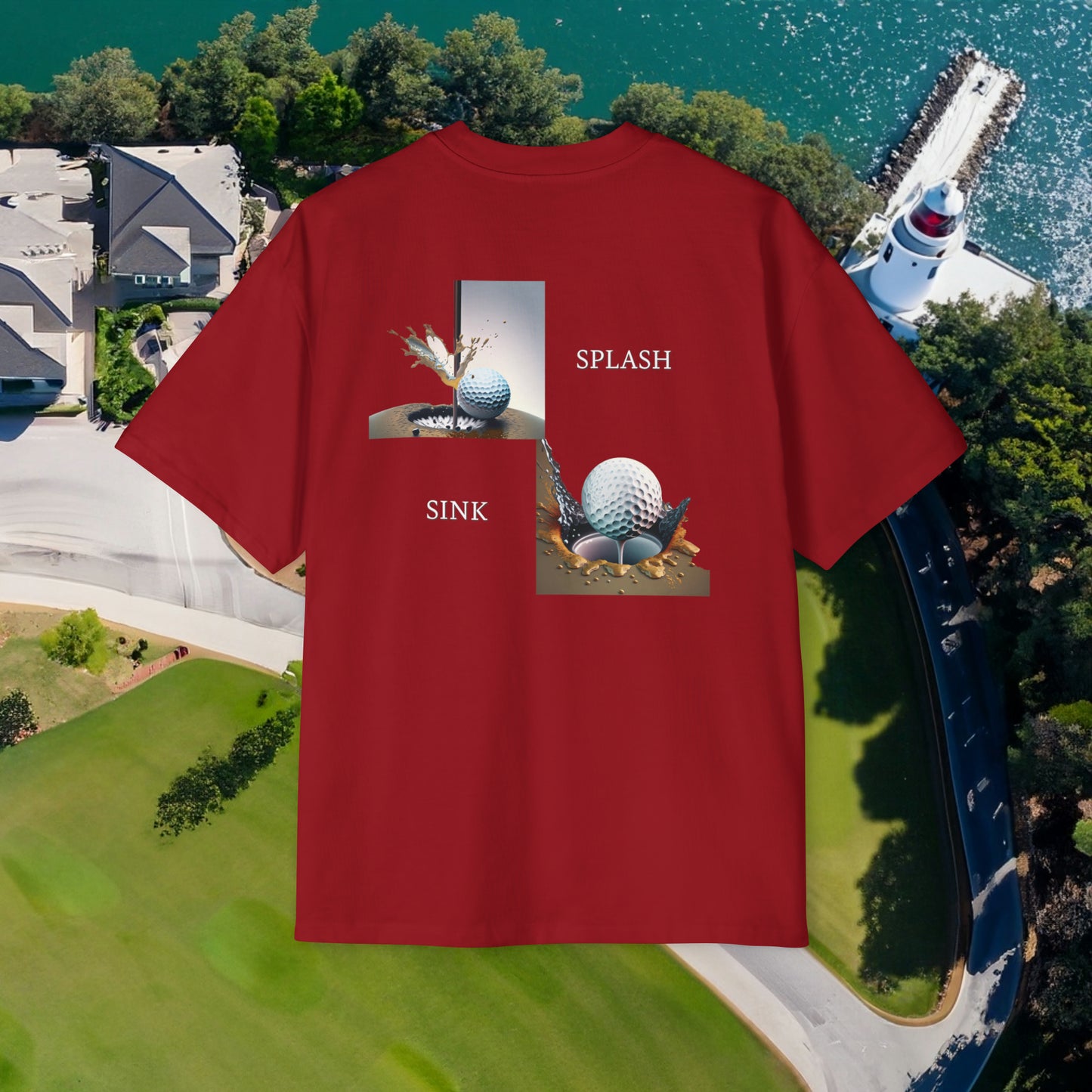 'Splash Master - Golf' Heavy Tee