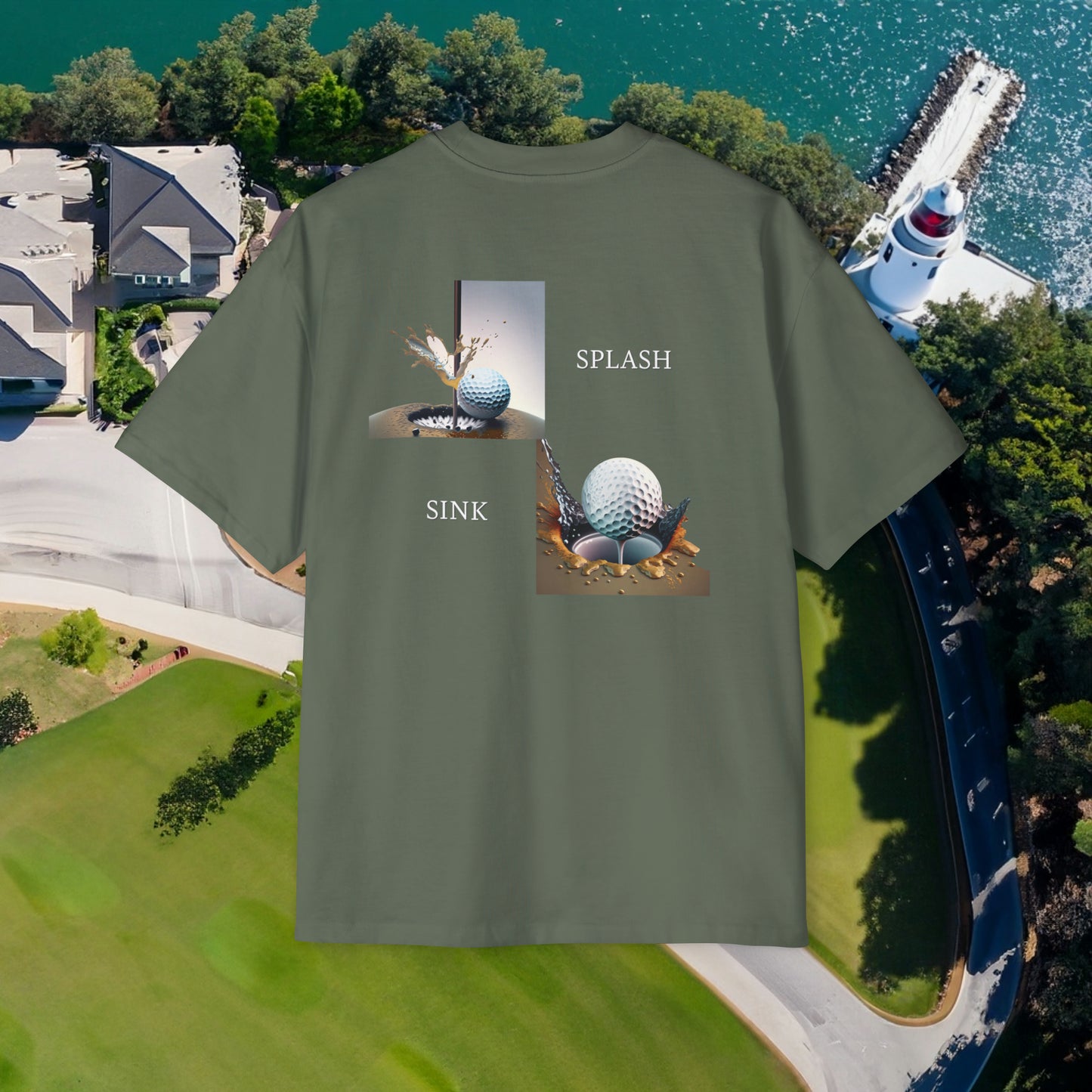 'Splash Master - Golf' Heavy Tee